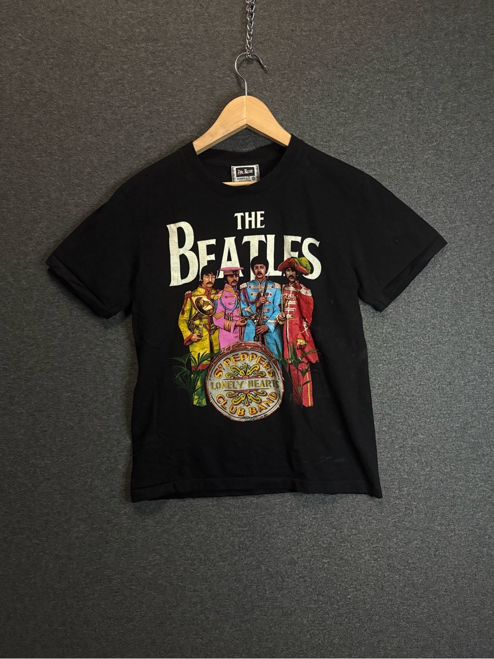 VTG 90’s The Beatles Lonely Hearts Club Band Black Medium Single stitch Shirt